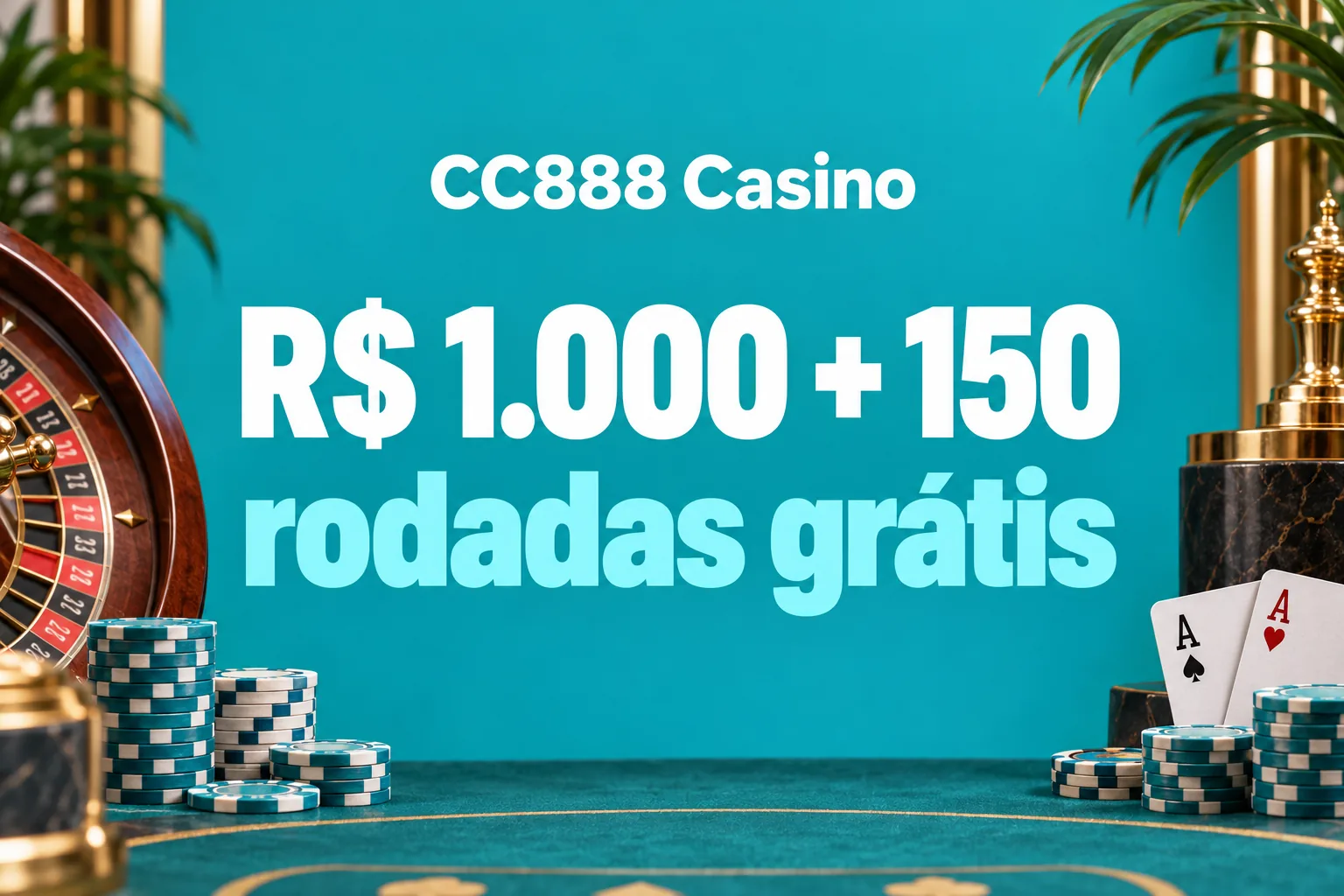 R$ 1.000 + 150 rodadas grátis